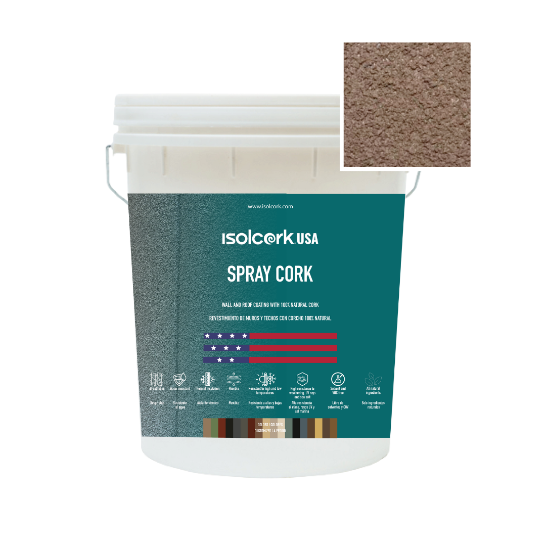 Revestimiento Corcho Proyectado 12 kg Café