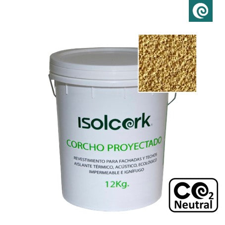 Revestimiento Corcho Proyectado 12 kg Crema