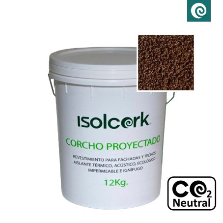 Revestimiento Corcho Proyectado 12 kg Café