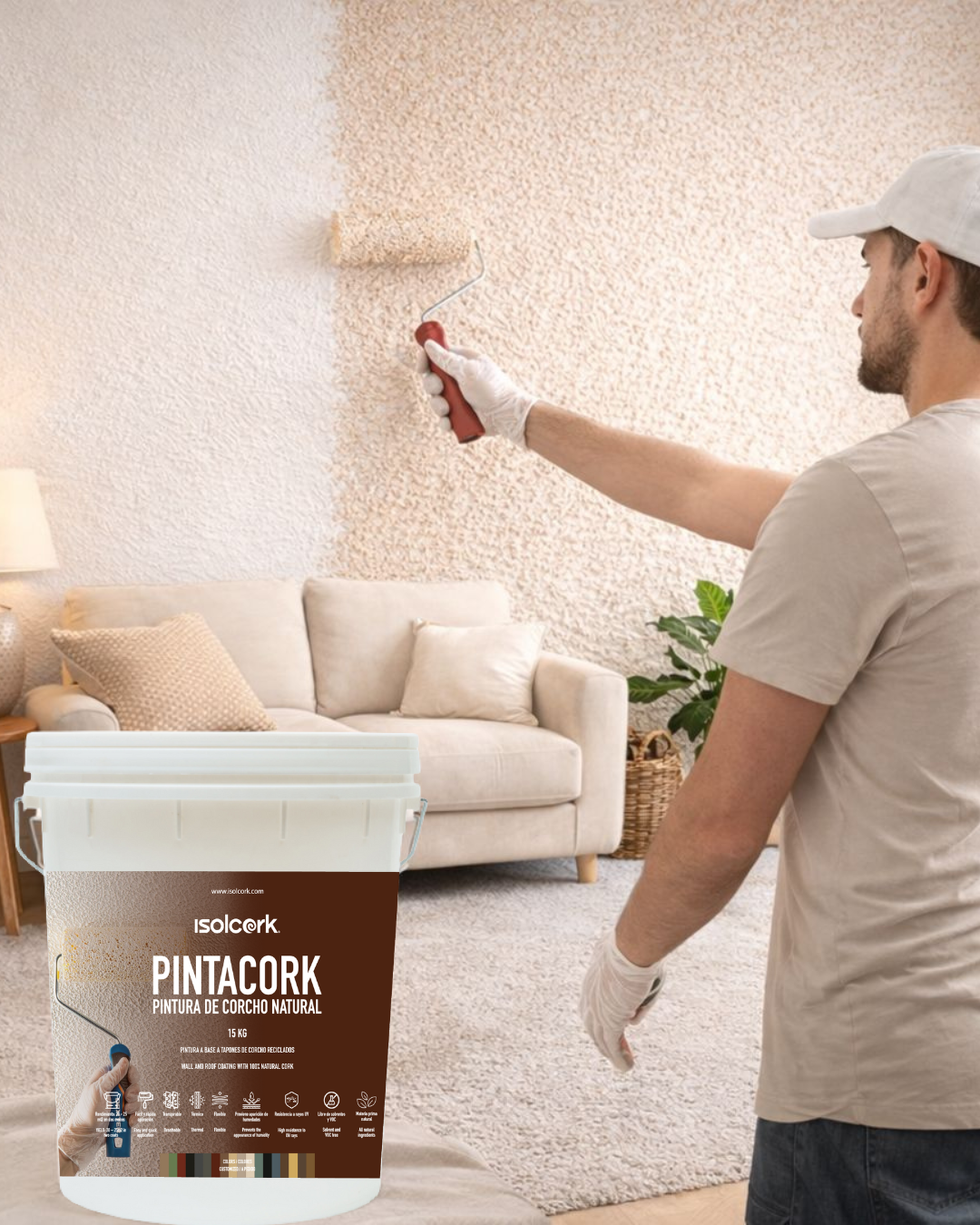PINTACORK - Pintura Térmica Blanco Invierno